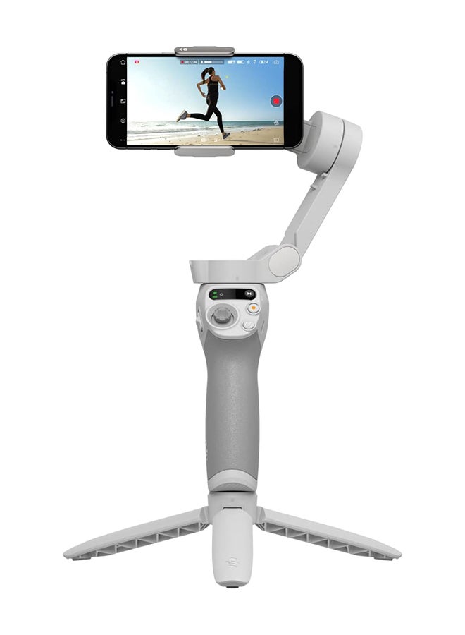OSMO Mobile SE Intelligent Gimbal, 3-Axis Phone Gimbal, Android And iPhone Gimbal, Vlogging Stabilizer YouTube And TikTok Videos, UAE Version With Official Warranty Support