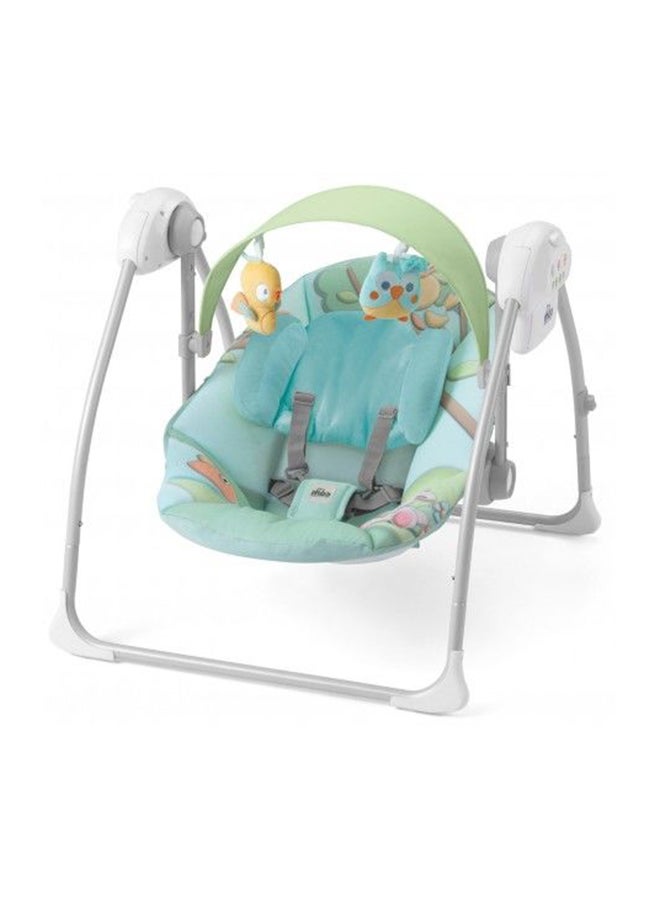 Portable Sonnolento Baby Infant Swing, Sway Gentle Swaying, Rocker, Rocking With Support And Safety, Cradle, 0-9 Kg - Blue