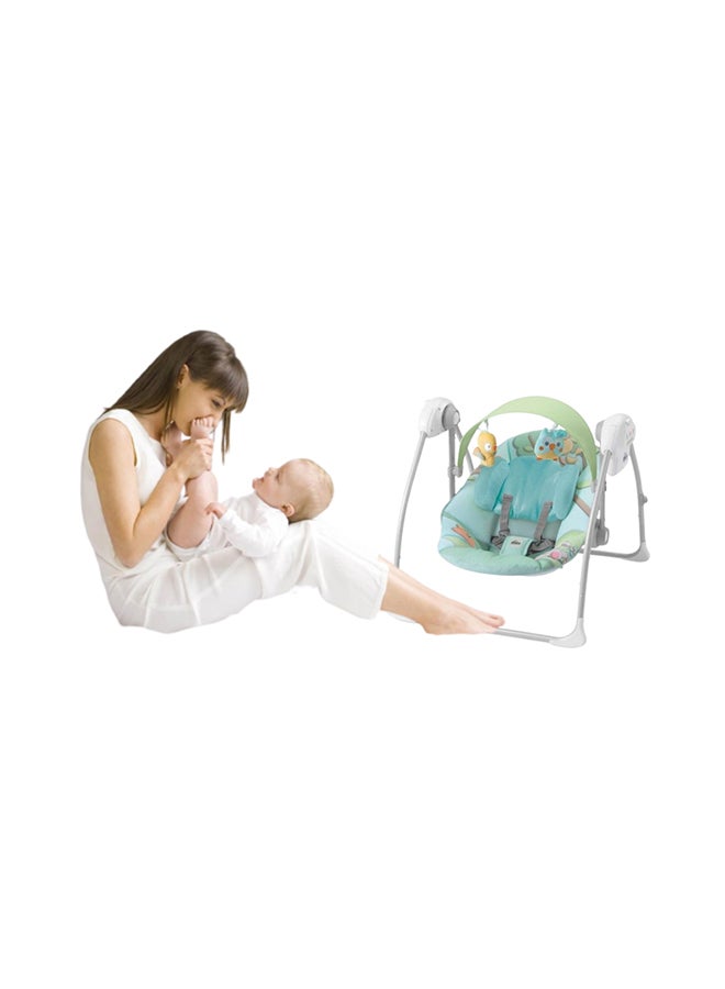 Portable Sonnolento Baby Infant Swing, Sway Gentle Swaying, Rocker, Rocking With Support And Safety, Cradle, 0-9 Kg - Blue