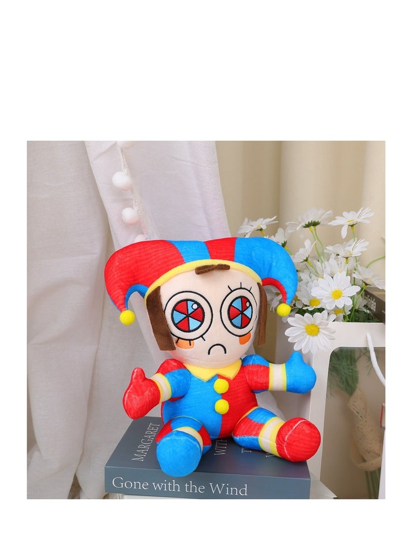 The  Amazing Digital Circus Plush Doll - Cute Cartoon  Stuffed Animal Plushie Doll Perfect Pomni Jester Collectible Toy for Kids and Fans Ideal Birthday Gift  30cm