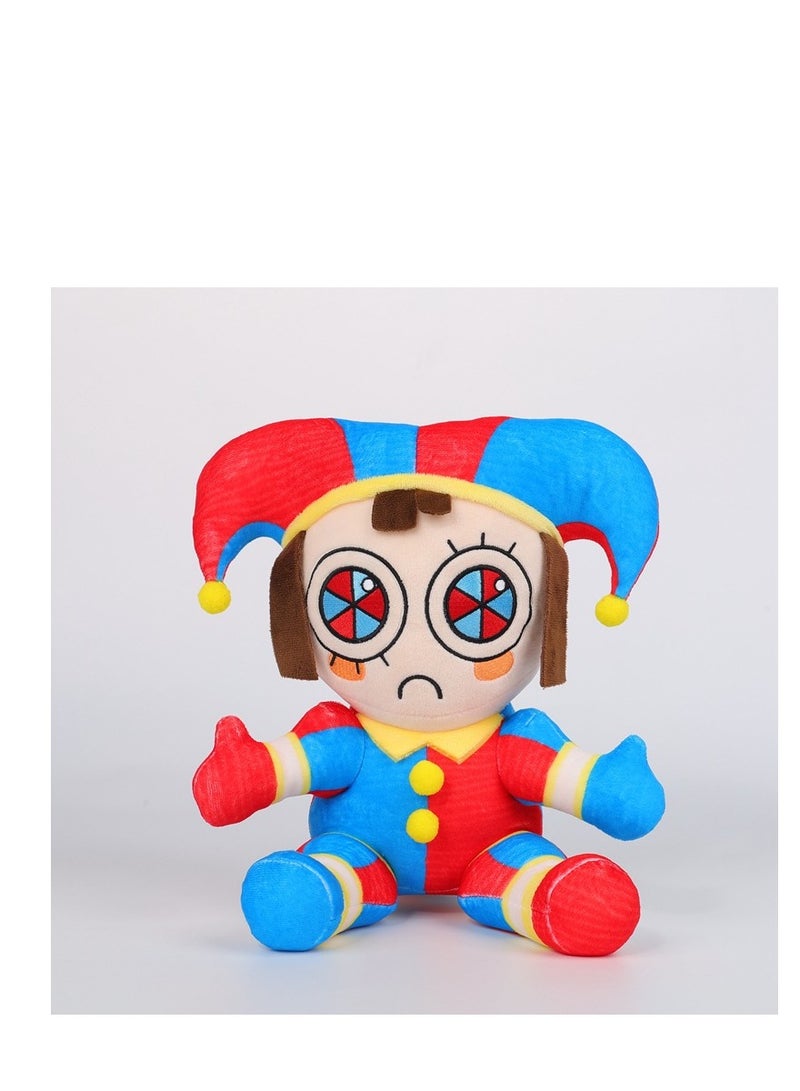 The  Amazing Digital Circus Plush Doll - Cute Cartoon  Stuffed Animal Plushie Doll Perfect Pomni Jester Collectible Toy for Kids and Fans Ideal Birthday Gift  30cm