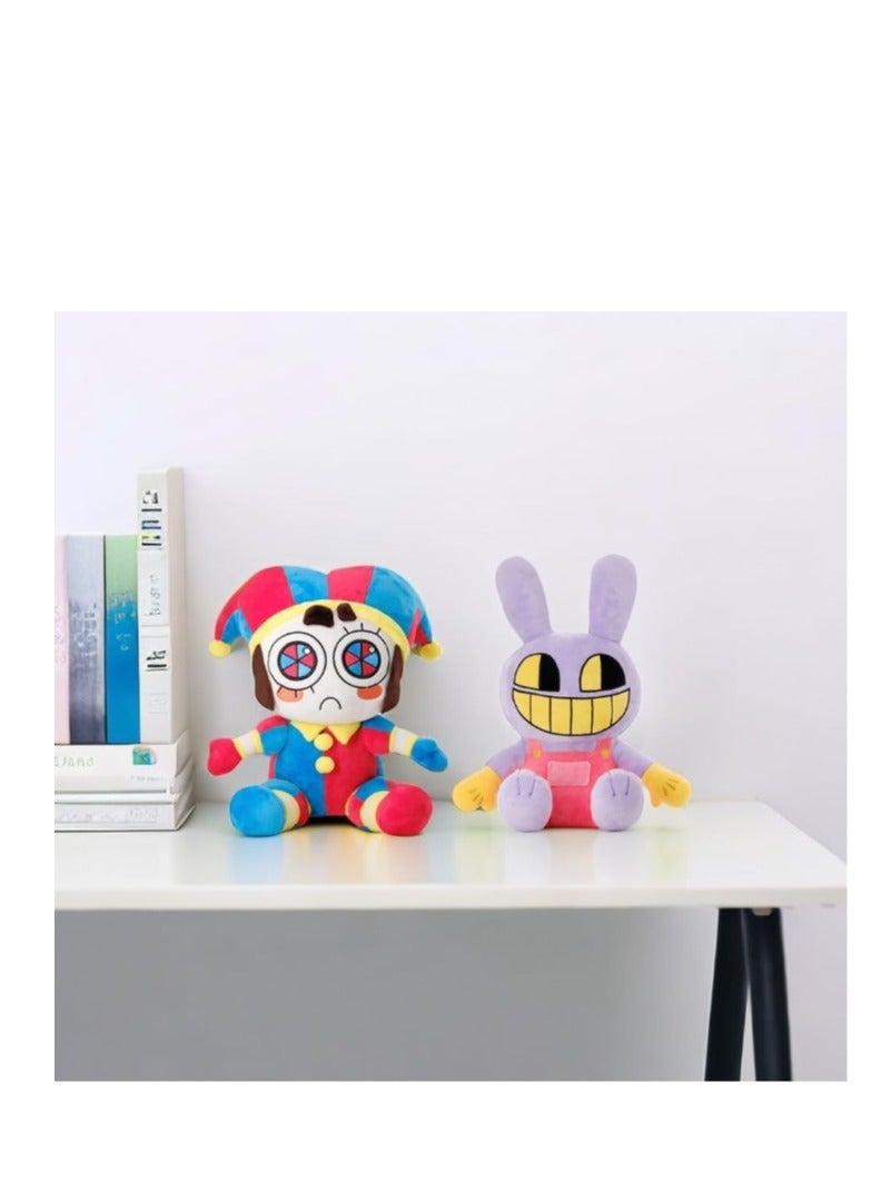 The  Amazing Digital Circus Plush Doll - Cute Cartoon  Stuffed Animal Plushie Doll Perfect Pomni Jester Collectible Toy for Kids and Fans Ideal Birthday Gift  30cm