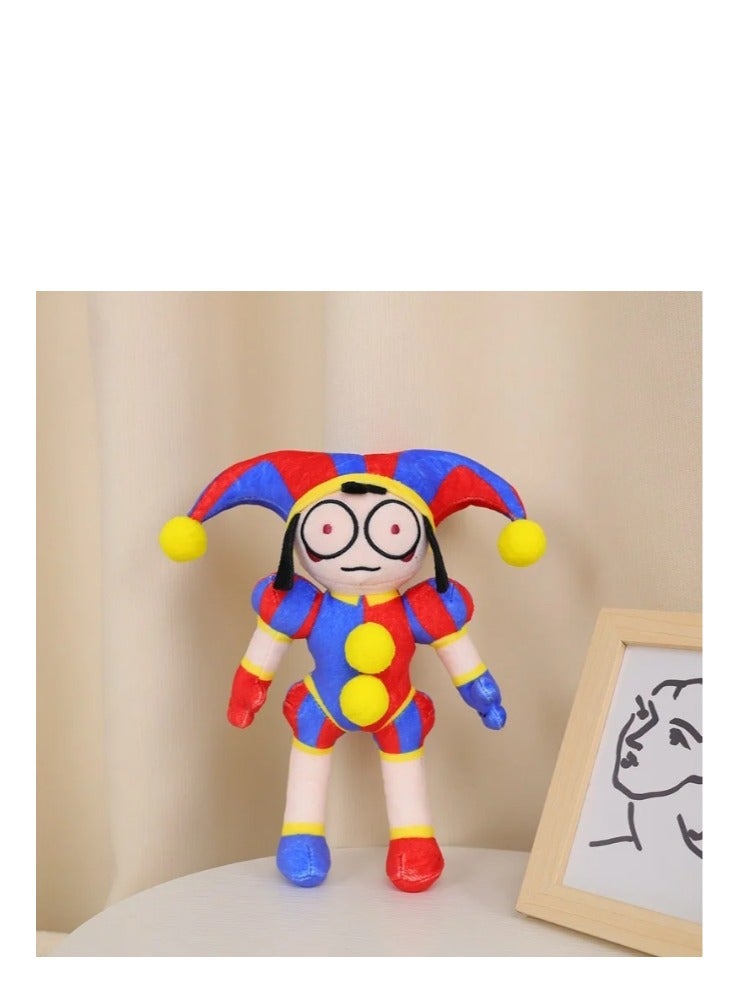 The  Amazing Digital Circus Plush Doll - Cute Cartoon  Stuffed Animal Plushie Doll Perfect Pomni Jester Collectible Toy for Kids and Fans, Ideal Birthday Gift  25cm