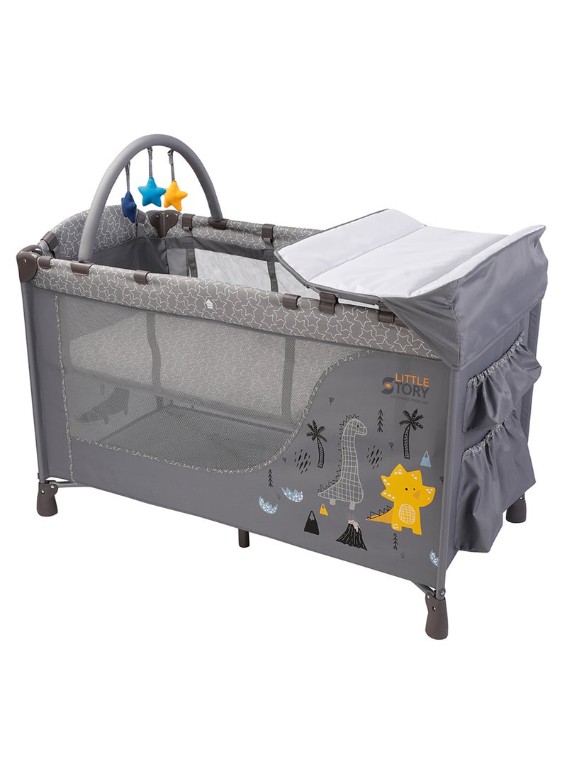 Foldable Cot And Playard Portable Travel Baby Bed - Convertible Crib