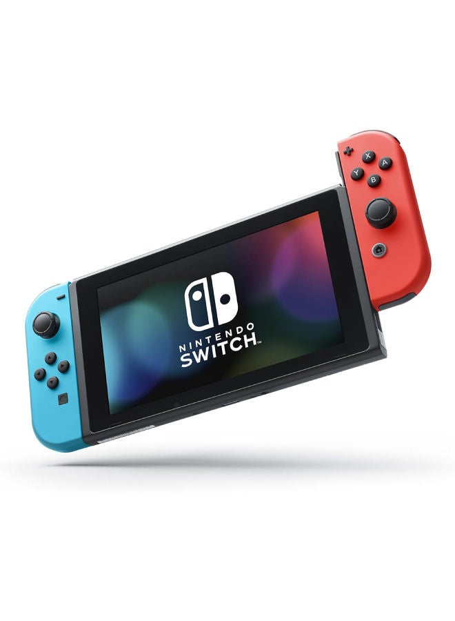 Switch OLED (2021) Model - Neon Blue & Red Joy Con (Intl Version)