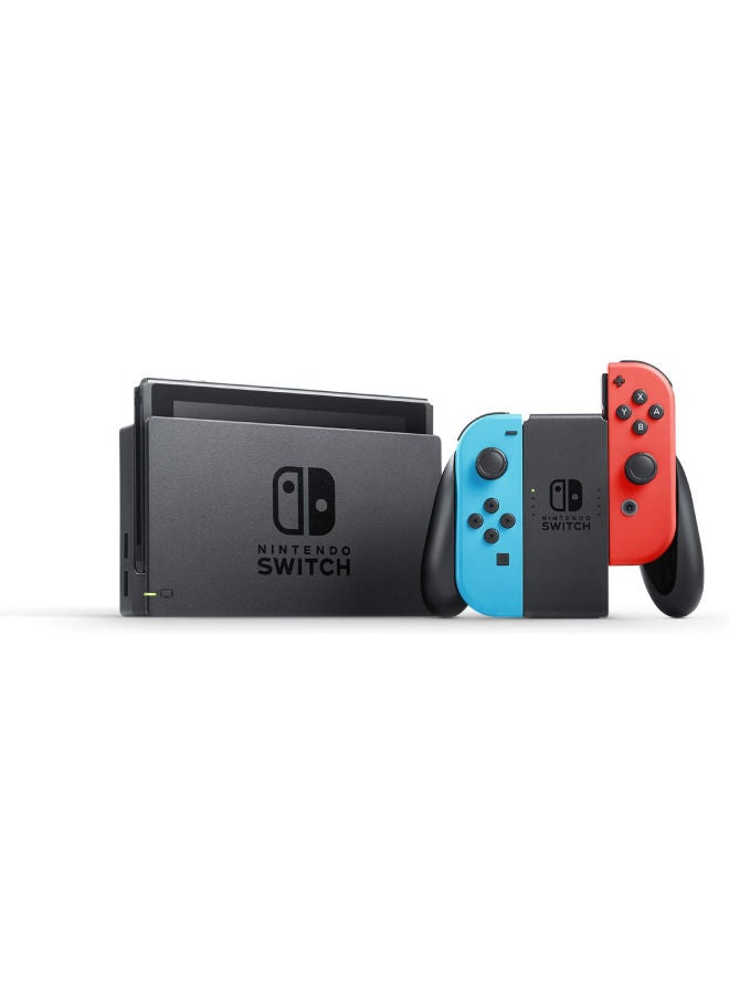 Switch OLED (2021) Model - Neon Blue & Red Joy Con (Intl Version)
