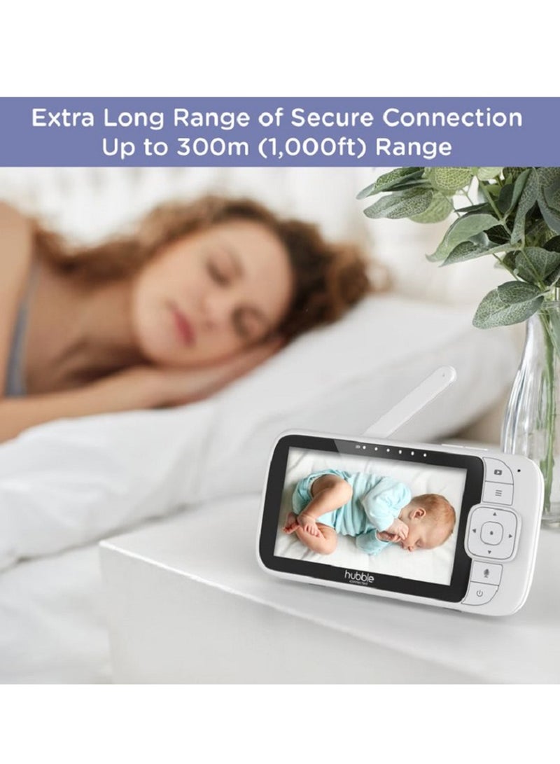Hubble Connected Nursery View Premium - Baby Monitor For Infants / Babies - 5