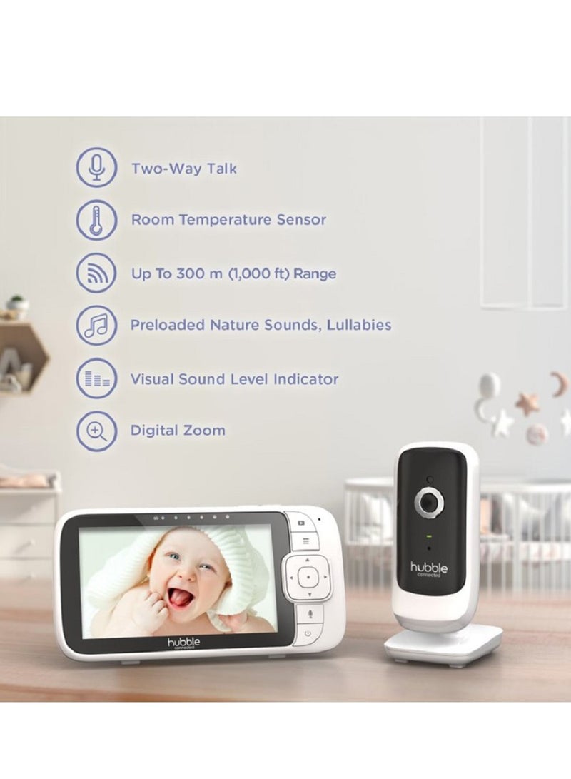 Hubble Connected Nursery View Premium - Baby Monitor For Infants / Babies - 5
