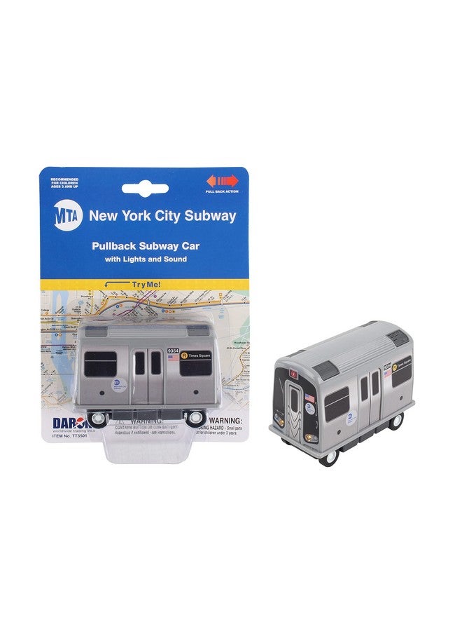 Mta Subway Pullback Toy W/ Light & Sound Tt3501 Grey