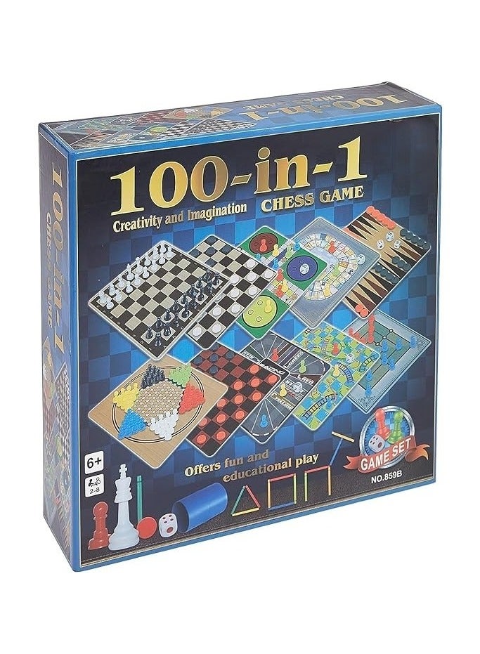 100-in-1 Children Chess Game Board Game Toy Set for Kids