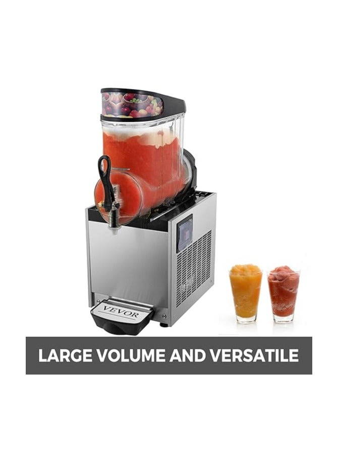 Commercial Slushy Machines 12L Slushy Machine 220V Slush Frozen Drink Machine Freezing Drink Dispenser Slushy Making Machine Single Tank Suitable for Commercial Use