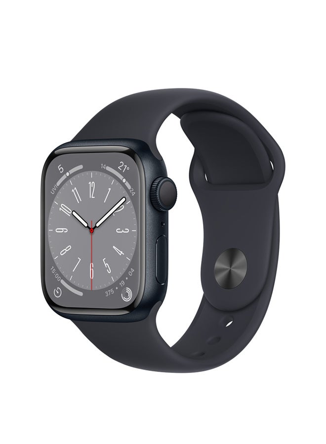 Watch Series 8 GPS + Cellular 41mm Midnight Aluminium Case Midnight Sport Band