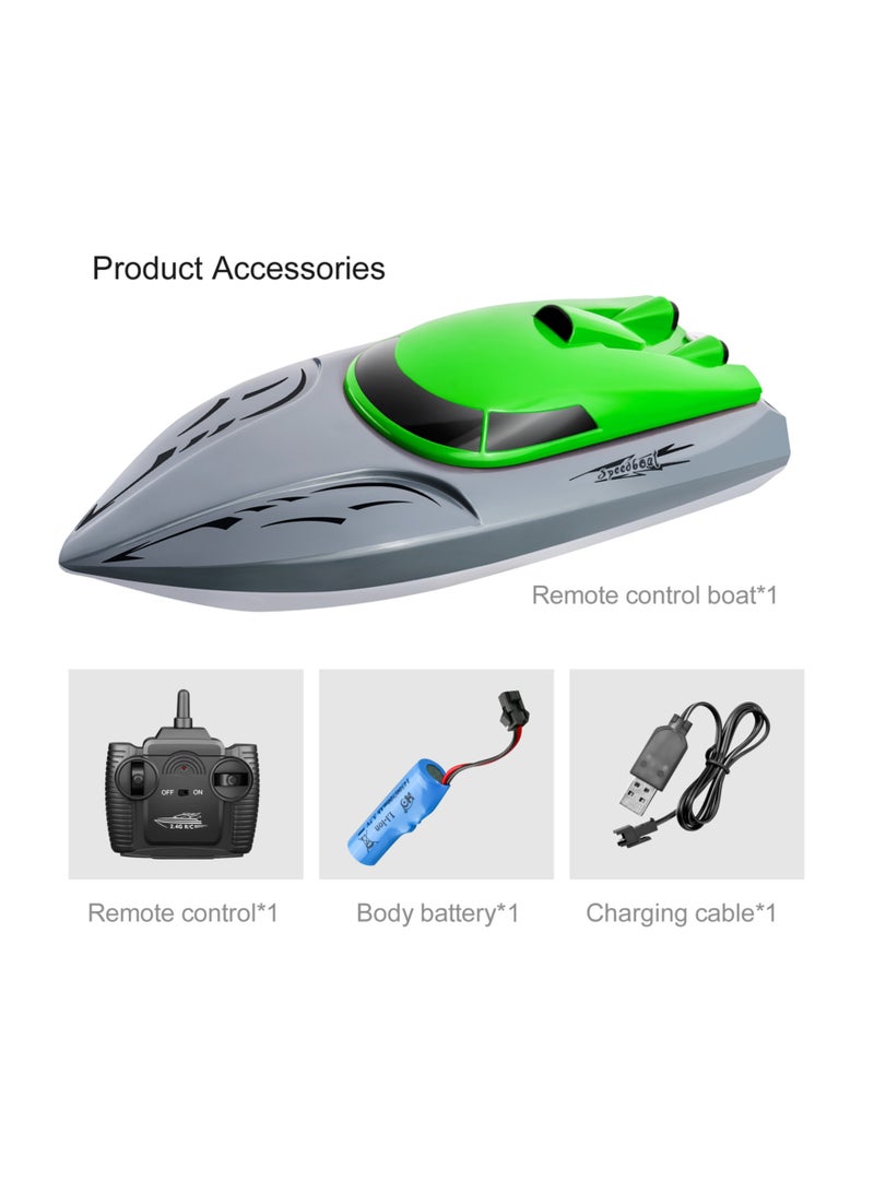 806 2.4G RC Boat Remote Control Boat 20KM/h Waterproof Toy High Speed RC Boat Racing Boat Gift for Kids