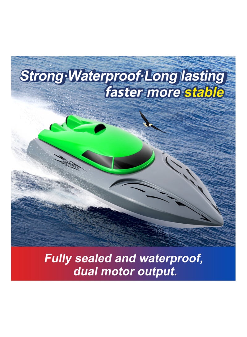 806 2.4G RC Boat Remote Control Boat 20KM/h Waterproof Toy High Speed RC Boat Racing Boat Gift for Kids