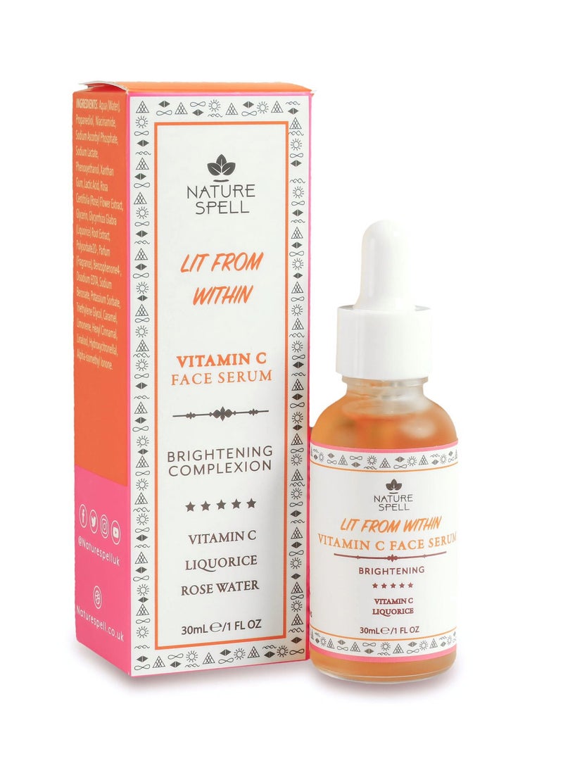 Nature Spell Lit From Within Brigthening Complexion Vitamin C Face Serum 30ml