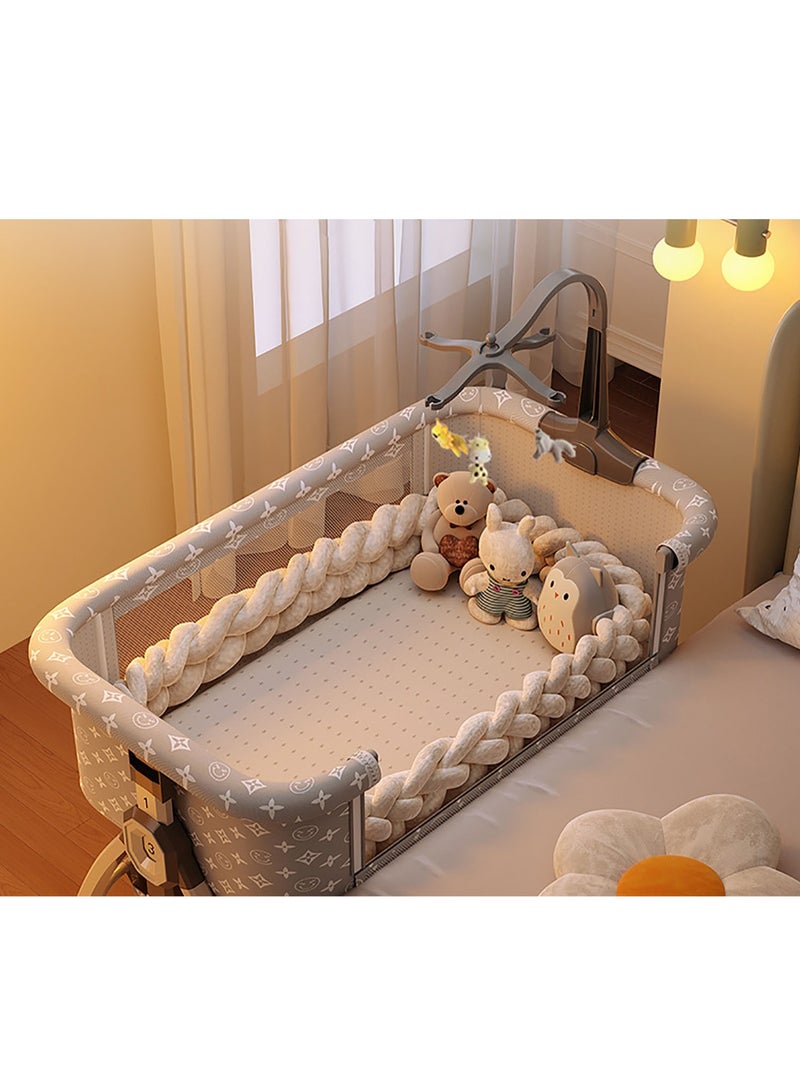 Neonatal Mosquito Net Bed, Foldable Portable Child/Baby Splicing Bed, Side Bed, Cradle Bed