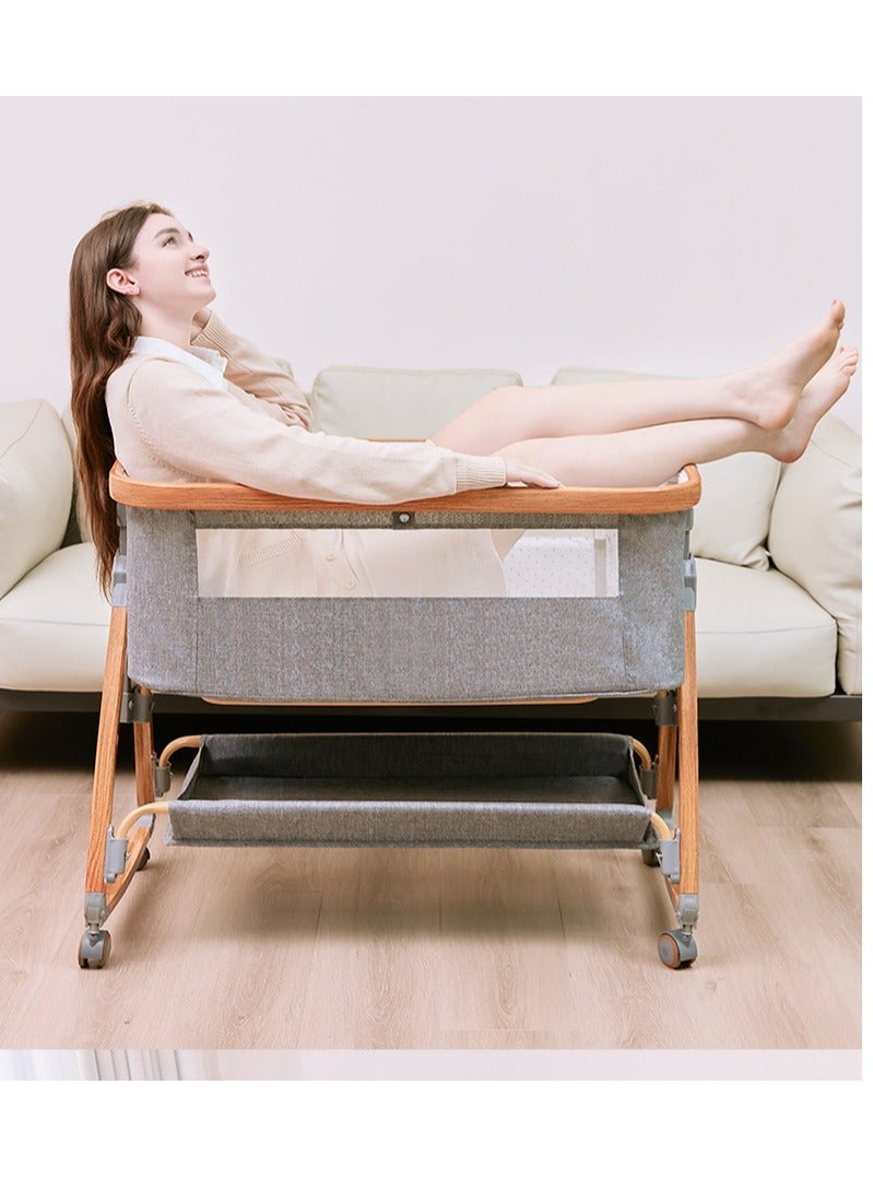 Neonatal Mosquito Net Bed, Foldable Portable Child/Baby Splicing Bed, Side Bed, Cradle Bed