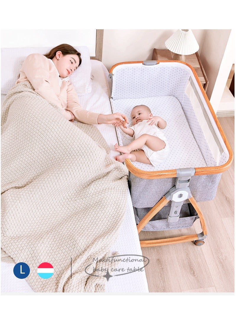 Neonatal Mosquito Net Bed, Foldable Portable Child/Baby Splicing Bed, Side Bed, Cradle Bed