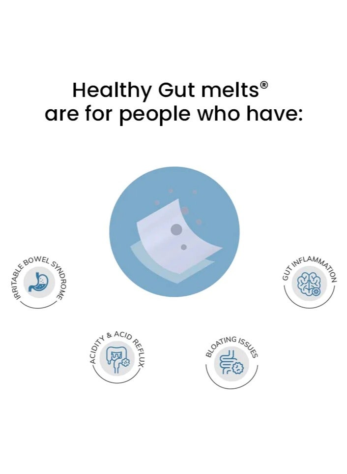 Wellbeing Nutrition Melts Healthy Gut (30 Oral Strips)