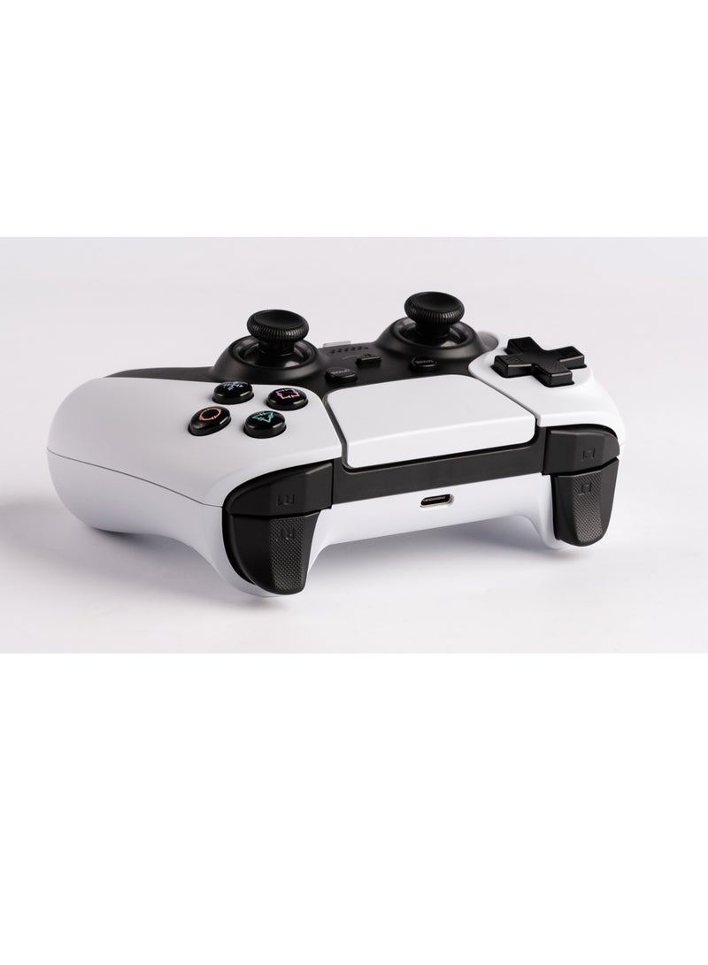 Gaming PS4 Gamepad Controller 600mAh - White/Black