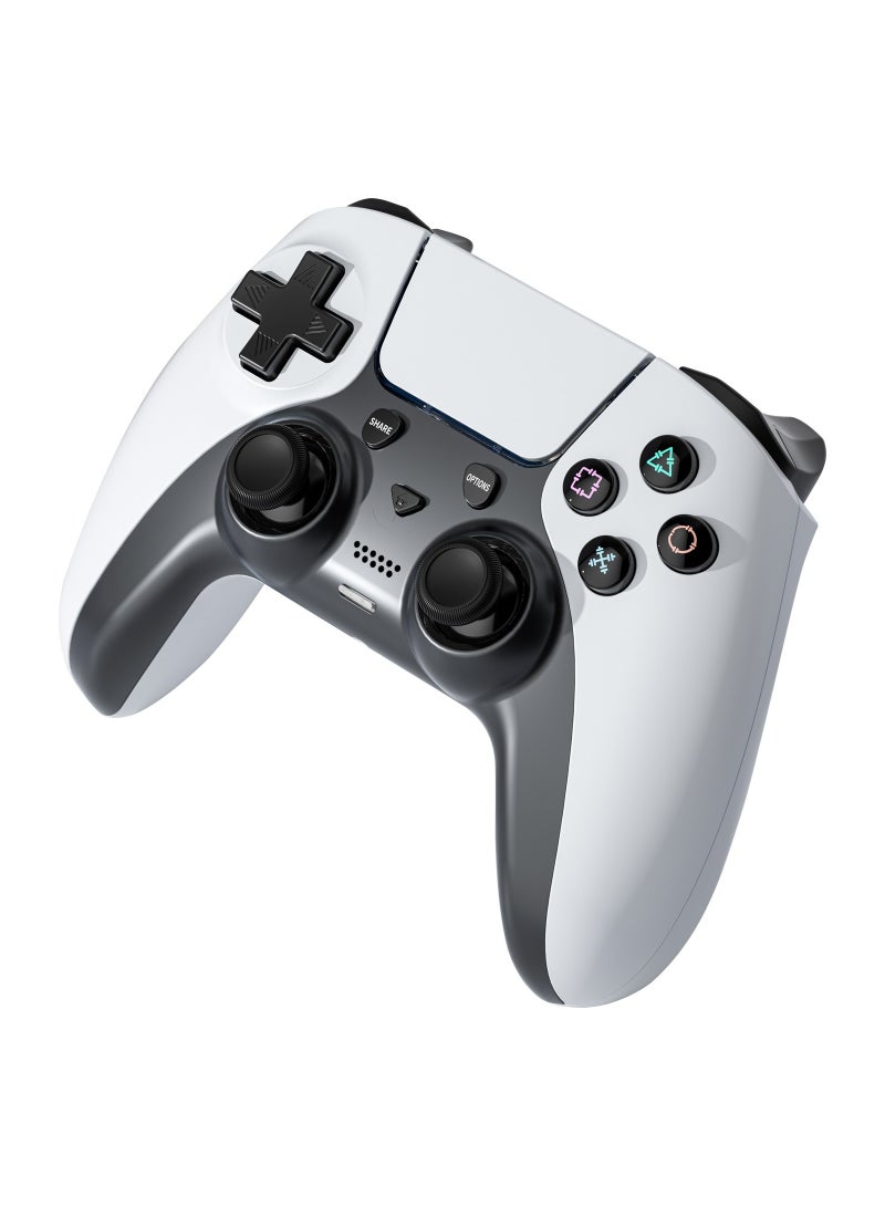 Gaming PS4 Gamepad Controller 600mAh - White/Black