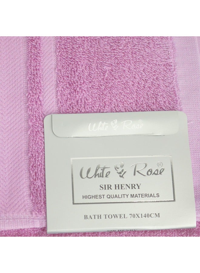 4 Piece Bathroom Towel Set Sir Henry 450 Gsm 100% Cotton Terry 2 Bath Towel 70X140 Cm & 2 Hand Towel 50x90 cm Assorted Color Soft Feel Super Absorbent