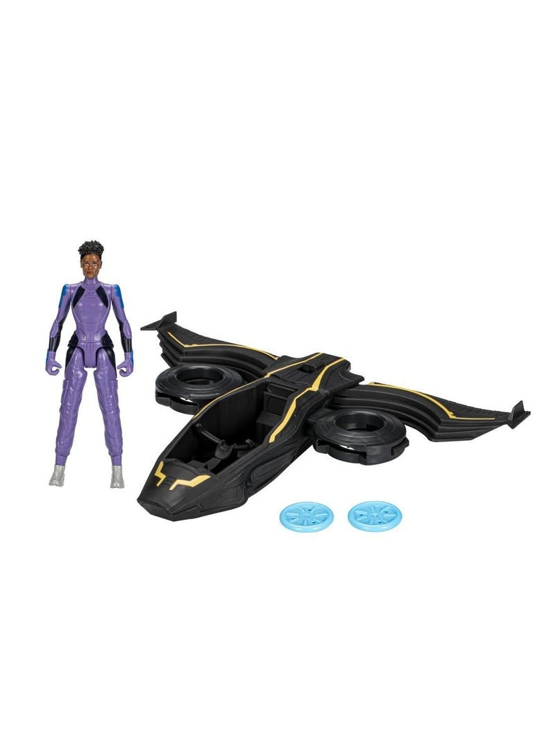 Marvel Black Panther Wakanda Forever Vibranium Blast Sunbird Jet with Shuri F3349