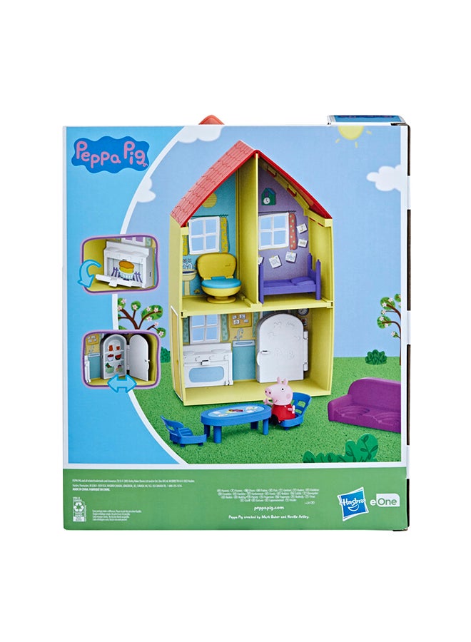 Peppa  Peppa’s Adventures Peppa’s Family House Playset, Includes Peppa  figure and 6 Fun Accessories, Preschool Toy for Ages 3 and Up