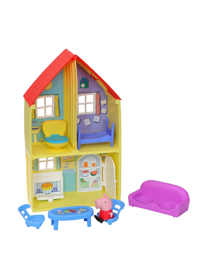 Peppa  Peppa’s Adventures Peppa’s Family House Playset, Includes Peppa  figure and 6 Fun Accessories, Preschool Toy for Ages 3 and Up