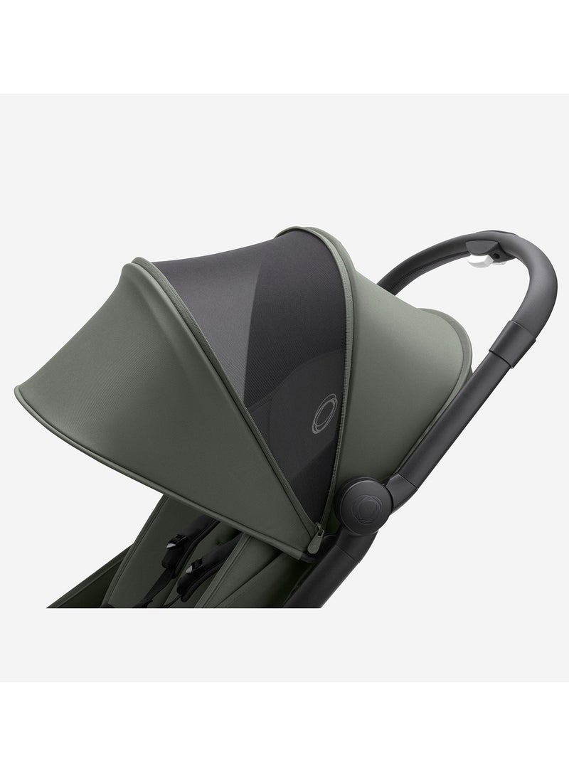 Butterfly Complete Me Stroller - Black And Forest Green