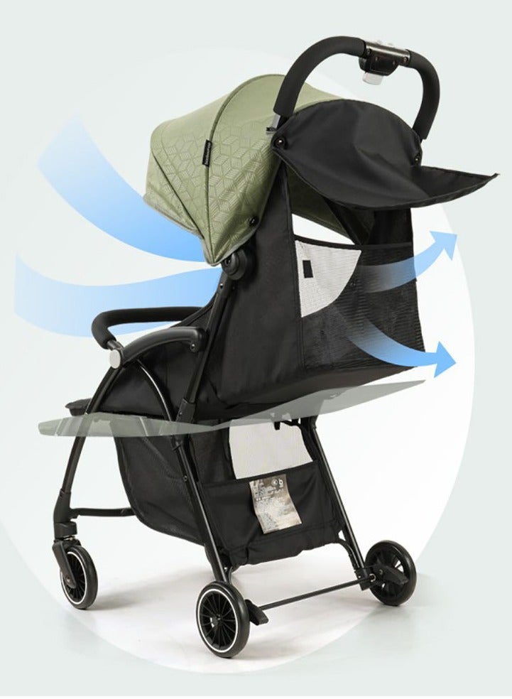 Folding Shock-Proof Stroller, Four-Wheeled Stroller, Baby Stroller for 0-3 Years Old, Stroller Stroller, Portable