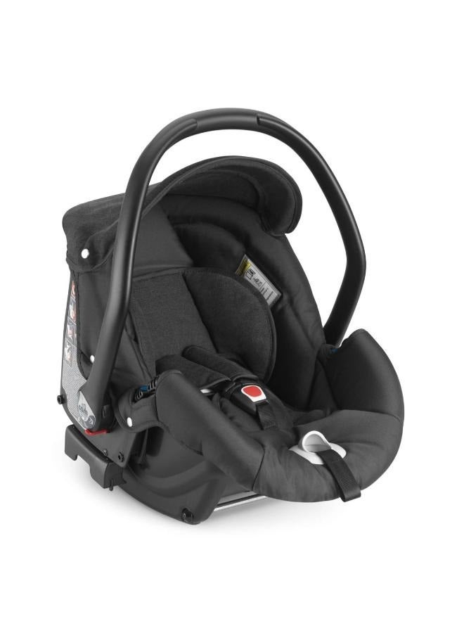 Taski Sport Baby Travel System - Black - Super Compact And Lightweight Travel System, Very Spacious, From 0 To 4 Years Old, 22 Kg, Rocking Function, Made In Italy, Aluminium Frame