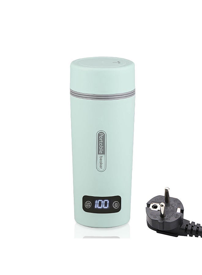 Portable Electric Kettle for Boiling Water 350ml Stainless Steel Anti-Spill Leak Proof Personal Hot Water Boiler with 4 Variable Presets Keep Warm Function for Travel Work