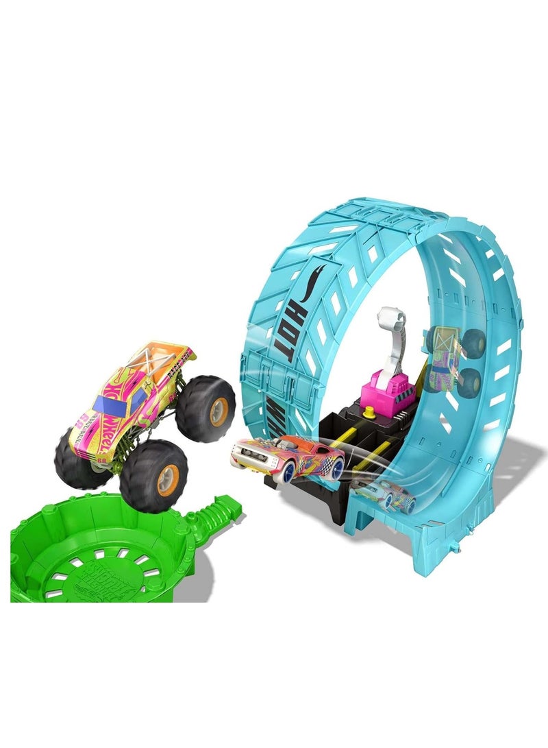 Monster Trucks Glow In The Dark Epic Loop Challenge