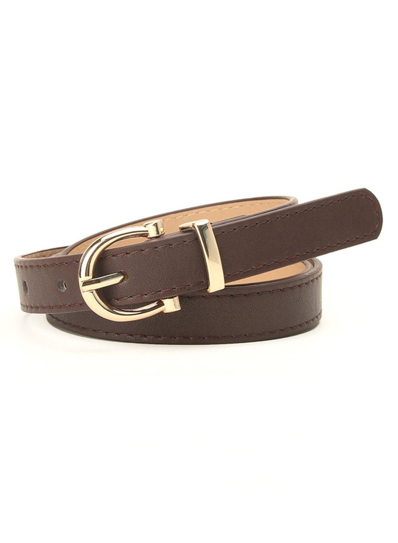 Fashion Student Jeans Accessorize With Skinny Belt Clothing 104cm Brown