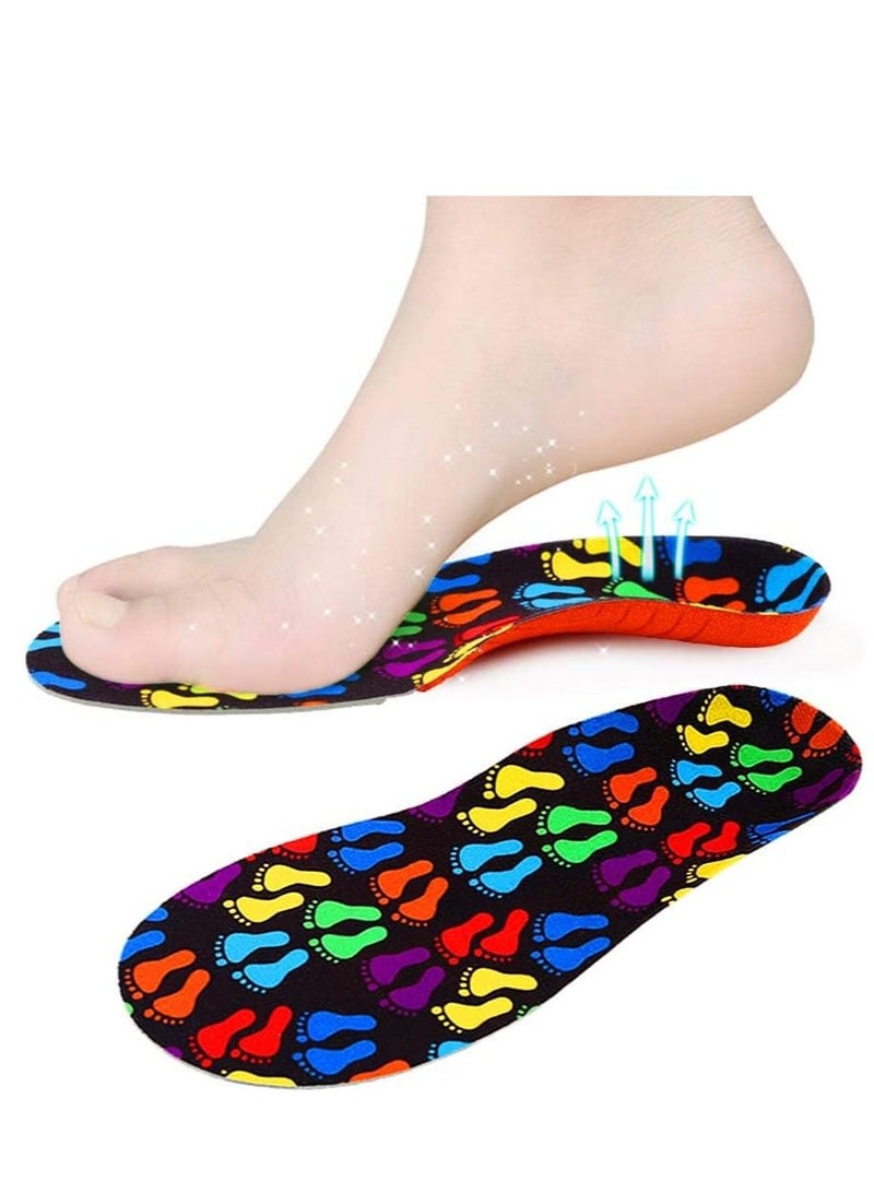 Orthotic Insole, Kids Orthotic Cushioning Arch Support Shoe Insoles, Children Pu Foam Inserts for Flat feet, Plantar Fasciitis, Feet Heel Pain Relief (14.5 cm)