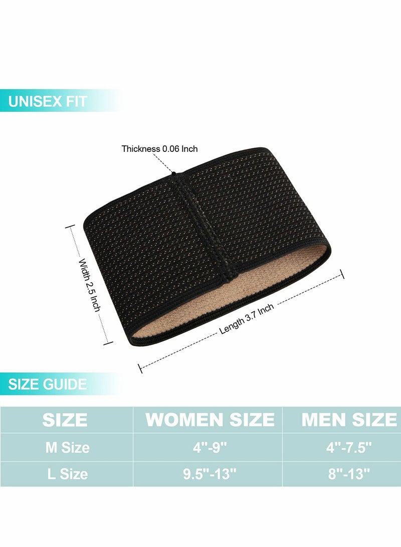 Arch support Sleeves, Plantar Fasciitis Brace Compression Bands (2 Pairs) For Fallen Arches, Flat Feet, Bone Spurs, High Arches, Flat Arches, Foot Pain Relief for Men & Women - Universal Size