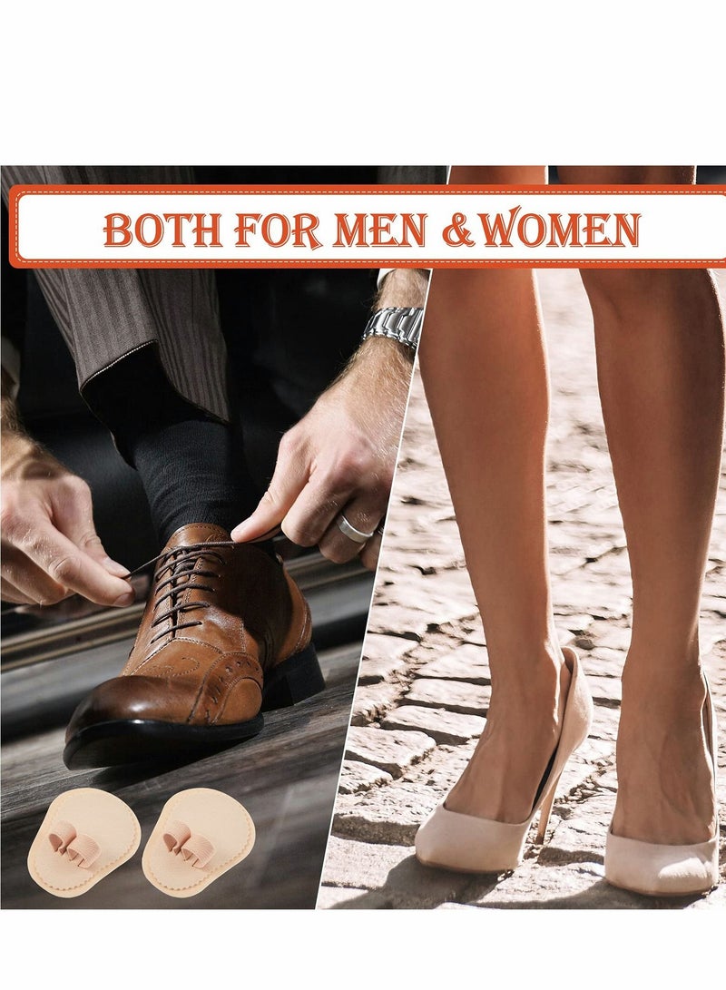 Toe Straightener, 6 Pieces Double, Hammer Splint Corrector Separators for Crooked Relieving Foot Pain, Claw and Overlapping Toes, Pressure, Discomfort (Beige)