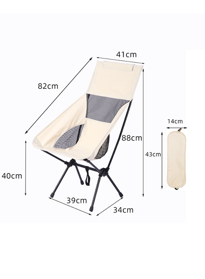 Camping Chair Portable Folding Chairs with Storage Bag High Back Oxford Cloth Portable Collapsible Chairs for Outdoor Camp Picnic Hiking Beach Lawn Travel