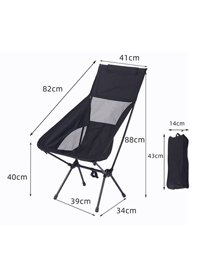 Camping Chair Portable Folding Chairs with Storage Bag High Back Oxford Cloth Portable Collapsible Chairs for Outdoor Camp Picnic Hiking Beach Lawn Travel