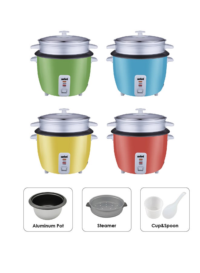 RICE COOKER 2.8 L 1000 W SF2507RC-2.8L BS BLUE, GREEN, YELLOW, RED