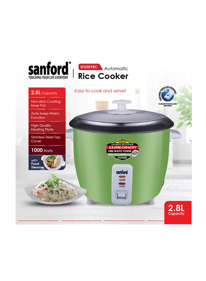 RICE COOKER 2.8 L 1000 W SF2507RC-2.8L BS BLUE, GREEN, YELLOW, RED