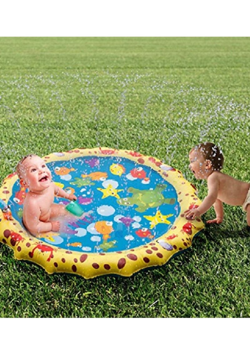 1.7m Children's spray mat outdoor water cooling spray mat lawn fountain pool game spray mat