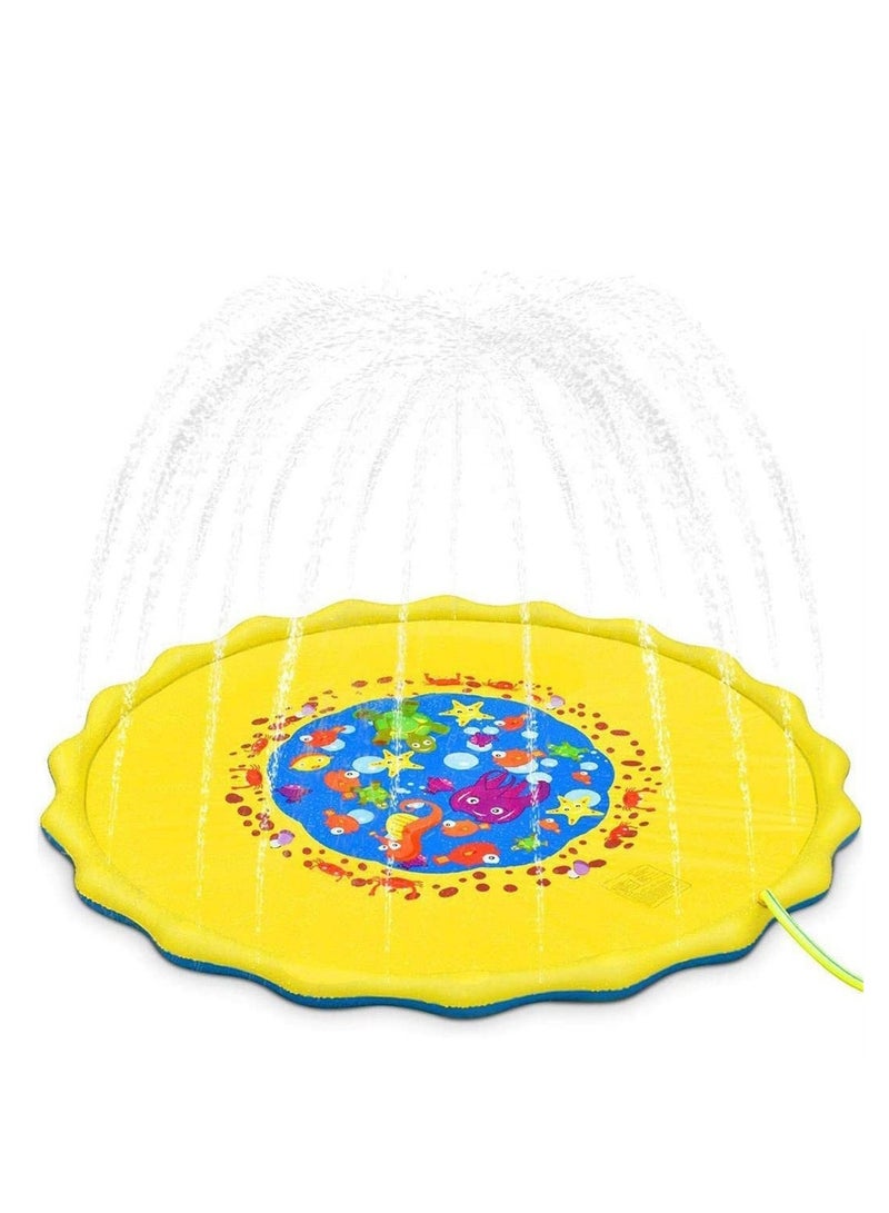 1.7m Children's spray mat outdoor water cooling spray mat lawn fountain pool game spray mat