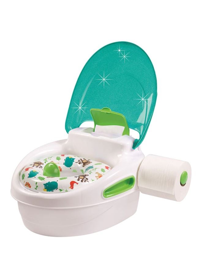Step-By-Step Potty Trainer - White/Teal/Green