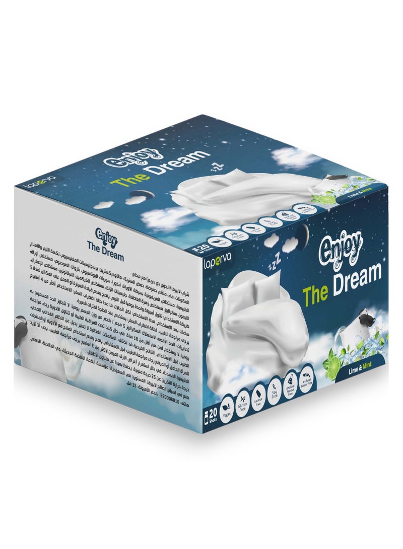 Enjoy the Dream Melatonin, Lime & Mint Flavour, 20 shots