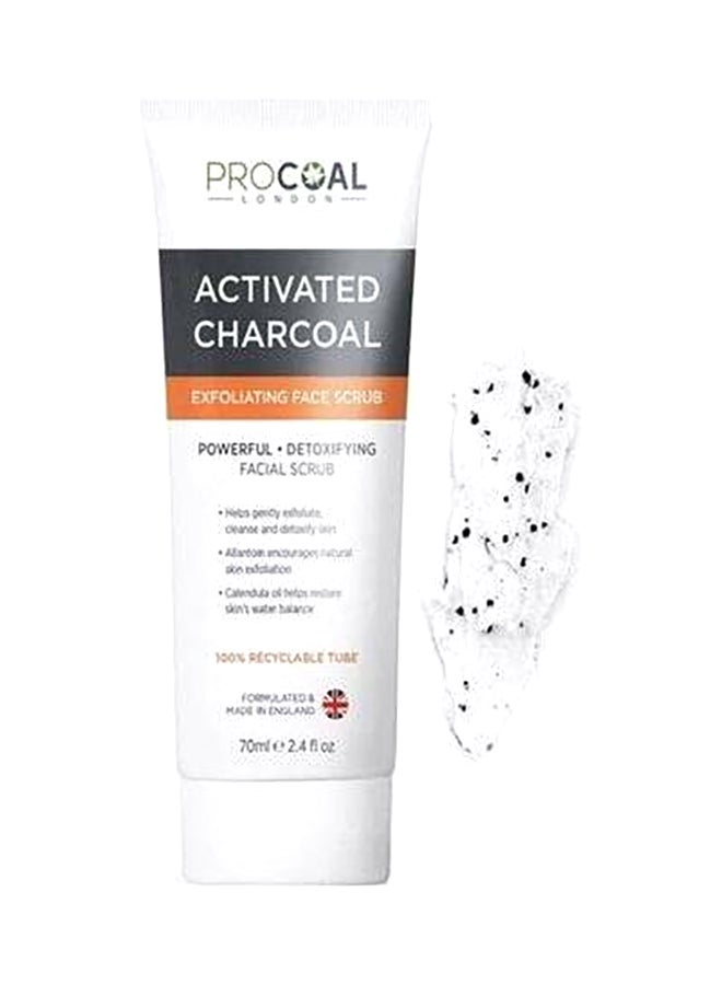 Activated Charcoal Exfoliating Face Scrub 70ml