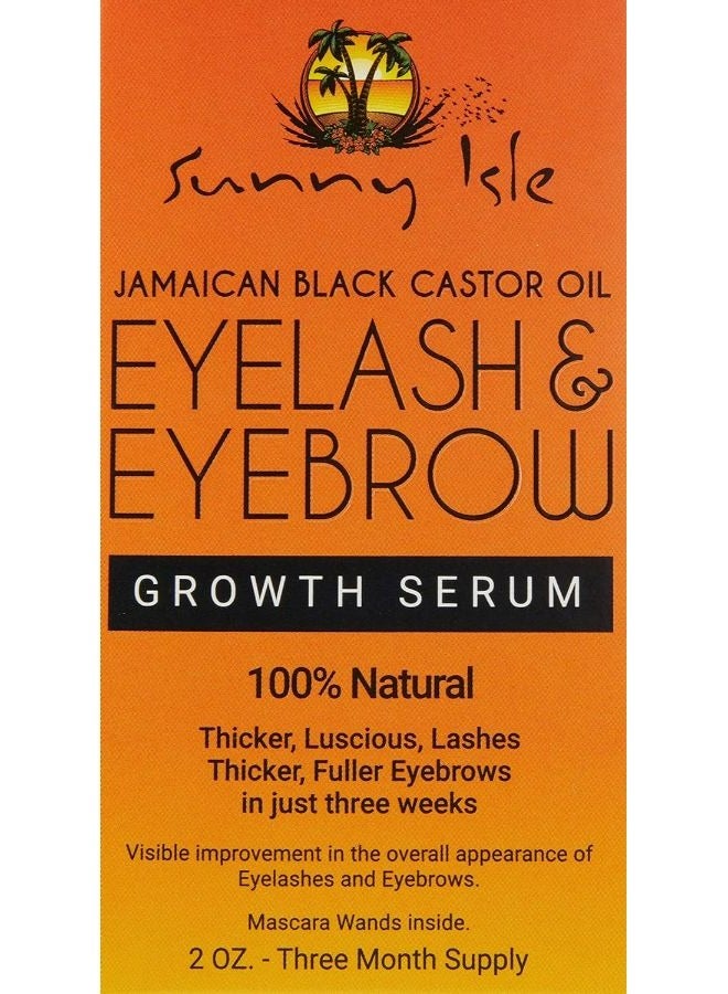 Jamaican Black Castor Oil Eyelash & Eyebrow Growth Serum, Orange