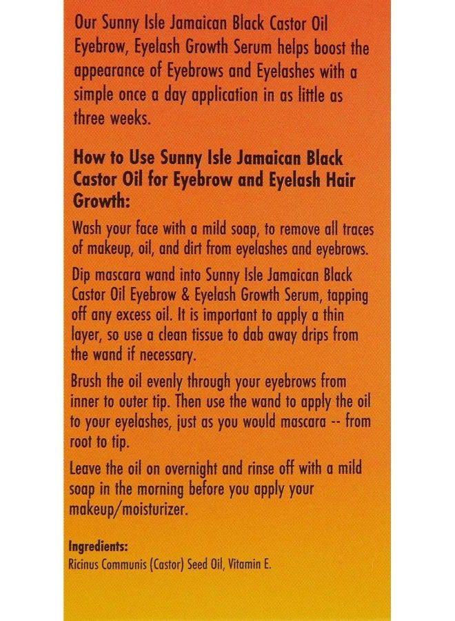 Jamaican Black Castor Oil Eyelash & Eyebrow Growth Serum, Orange