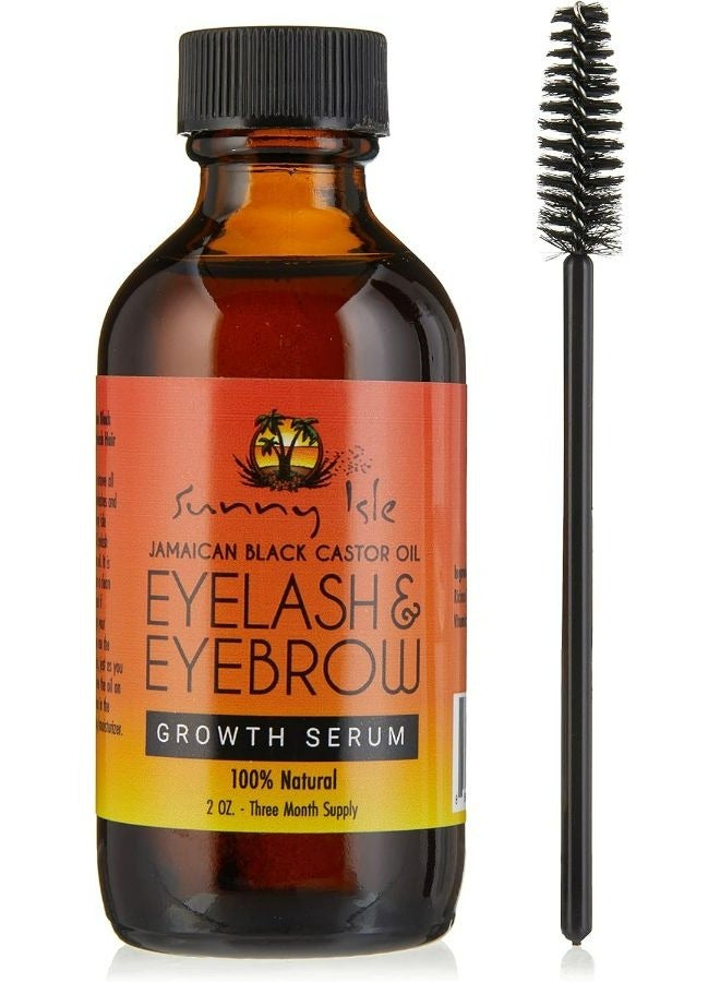 Jamaican Black Castor Oil Eyelash & Eyebrow Growth Serum, Orange
